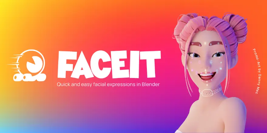 Blender Faceit v2.3.43 面部表情和表演捕捉插件