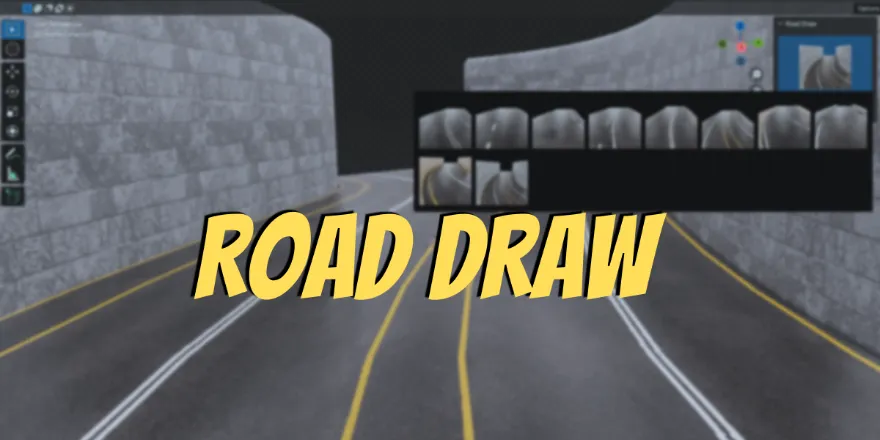 Blender Road Draw Blender Addon V1.0 公路马路生成插件