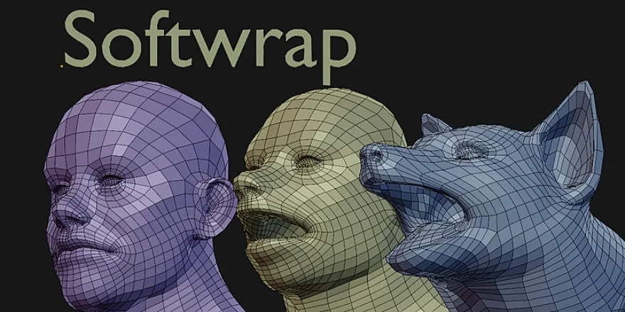 Blender Softwrap v2.1.2 模型变形重拓扑插件