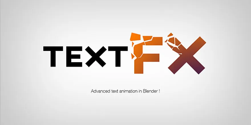 Blender IK Text Effects v0.99l 动画3D文字效果字体特效插件