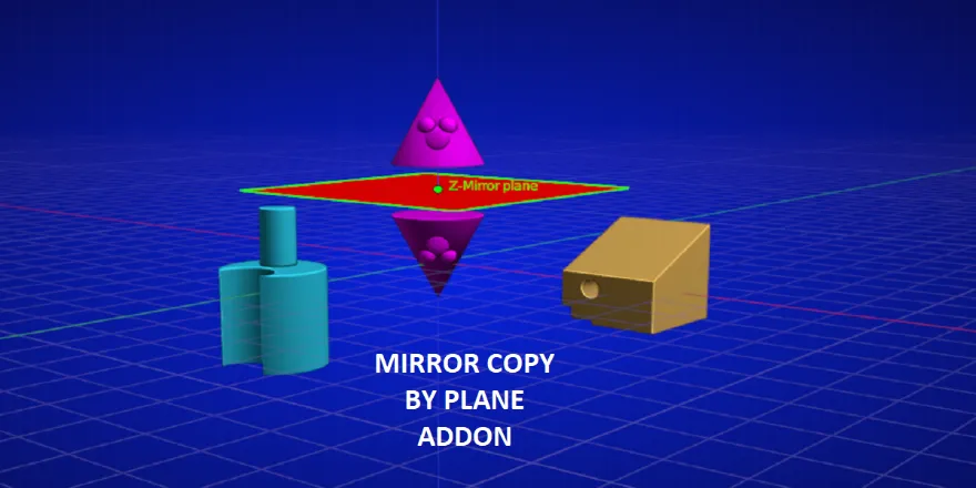 Blender Mirror Copy v2 镜像复制插件