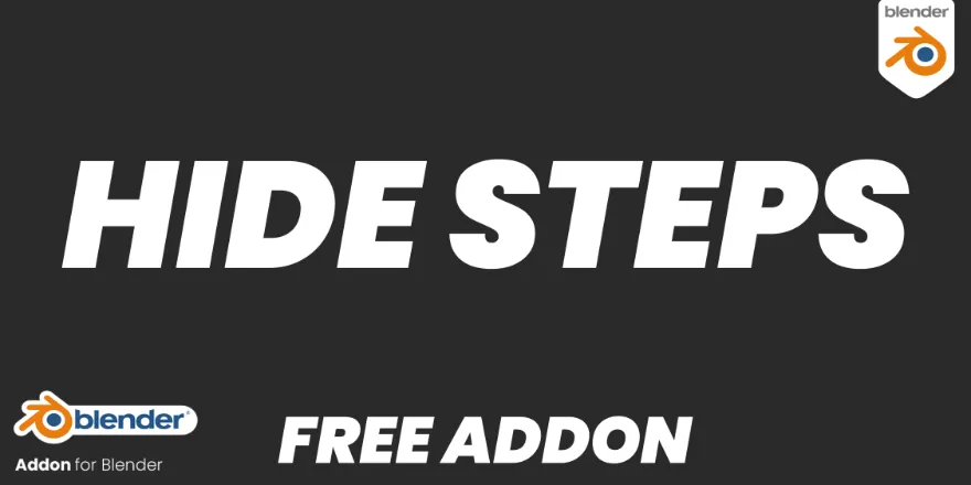 Blender Hide Steps v1.0.1 模型隐藏插件