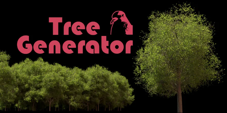 Blender Tree Generator v2 树木植物生成插件