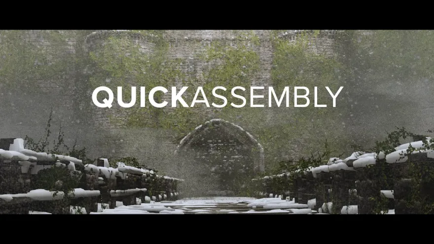 Blender Quick Assembly 2022 v3.3.1 快速组装自动节点散射映射阵列插件