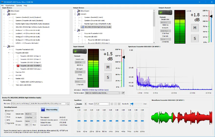 3delite DS WASAPI ASIO Router Mixer v1.0.95.204 音频路由和混音工具