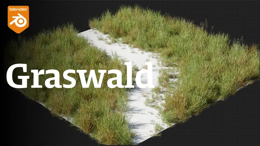 Blender Graswald 3D植物草地散布插件