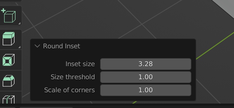 Blender Round Inset v2.01 添加内切面插件-1