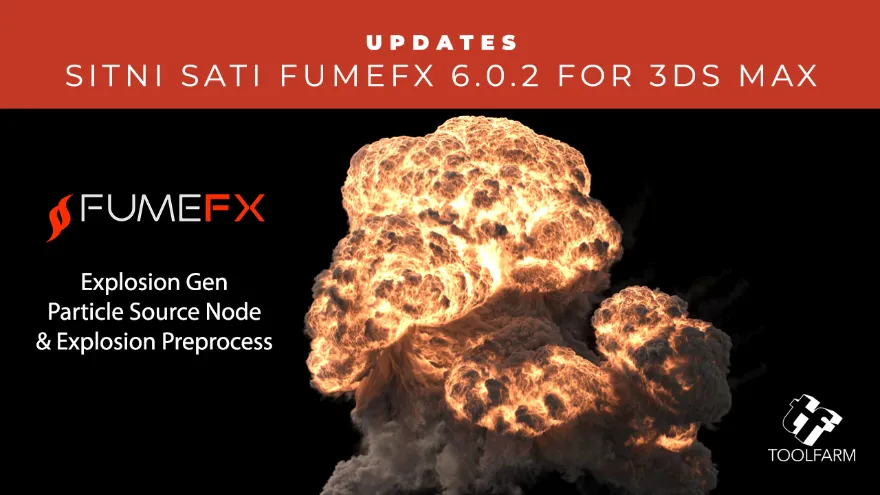 Fume FX 6.0.2 for 3DS Max 2019-2024 模拟火焰、烟雾、爆炸效果插件