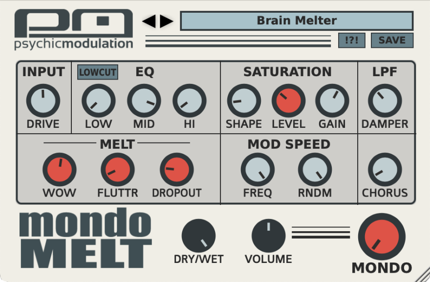 Psychic Modulation MondoMelt v1.0  磁带均衡器插件