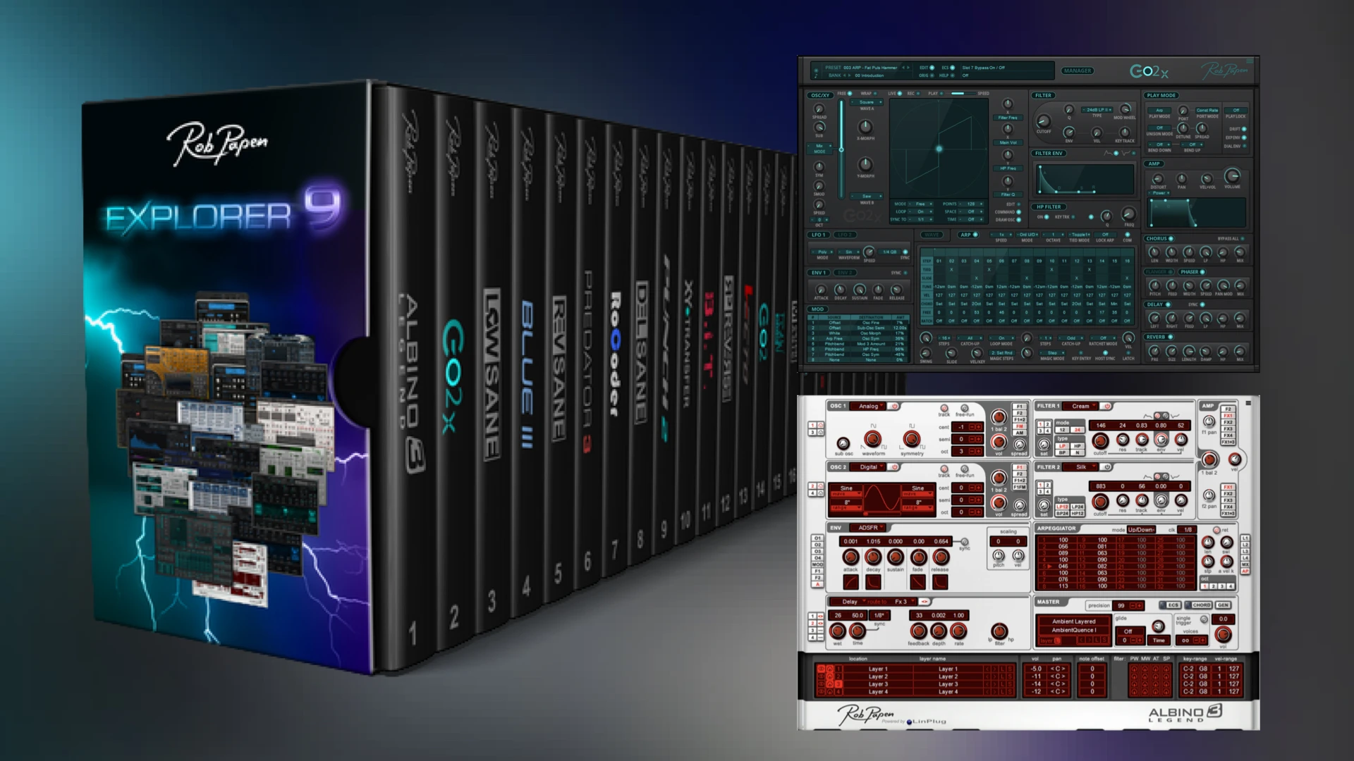 Rob Papen Albino 3 Legend v3.5.0 2100+预设合成器插件