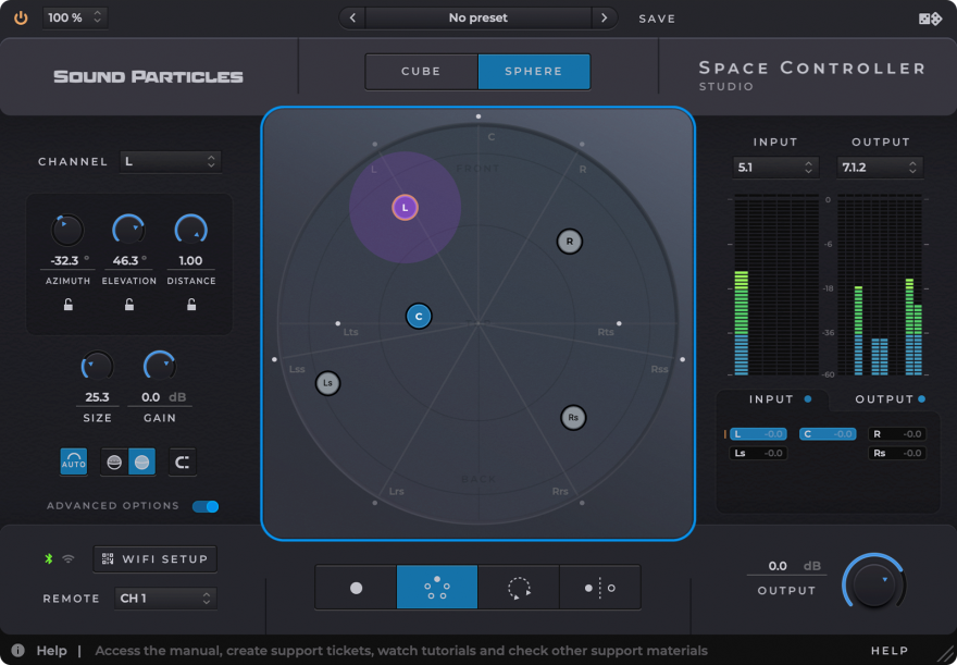 Sound Particles Space Controller Studio Version v1.1.4 环绕声和沉浸式声控制器插件