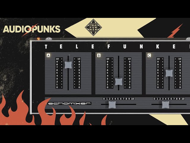 Audiopunks AP Telefunken Echomixer v1.2.2 前置放大器与失真和弹簧混响插件