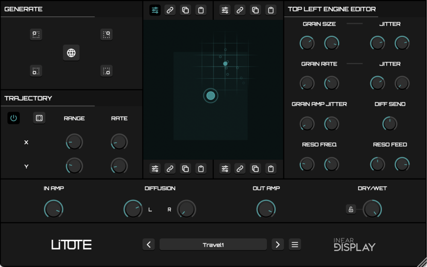 Inear Display Litote v1.5 颗粒状音频效果插件