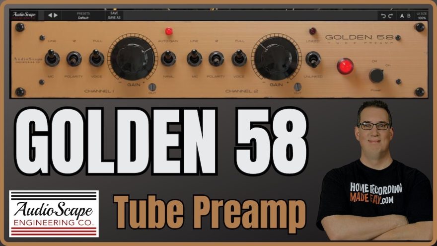 Audioscape Golden 58 Preamp v1.0.4 立体声管前置放大器