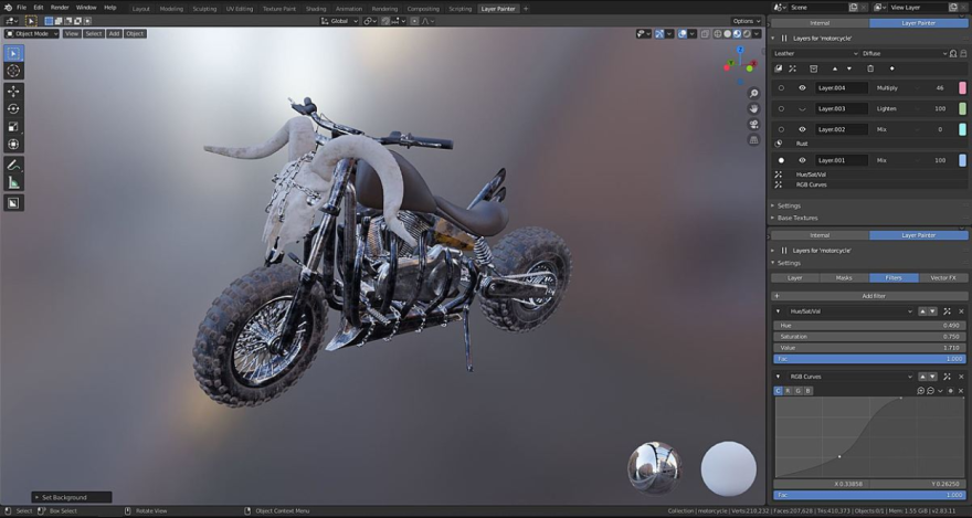 Blender Market Layer Painter v2.1.0 分层材质绘制插件