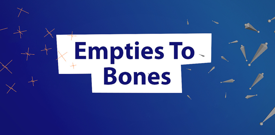 Blender Empties To Bones v4.5 空对象转换成骨骼插件