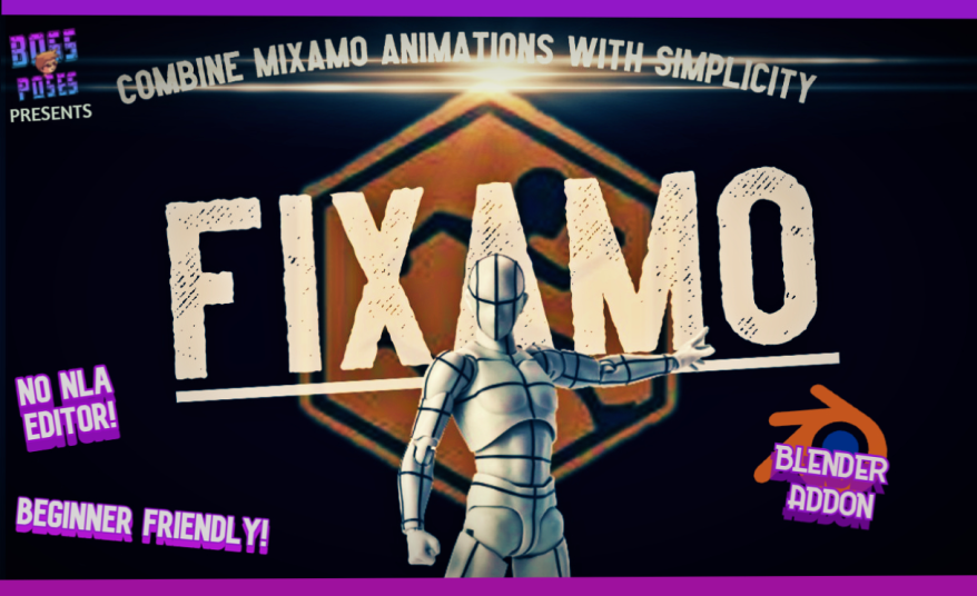 Blender Fixamo v1.0 骨骼复制粘贴绑定插件