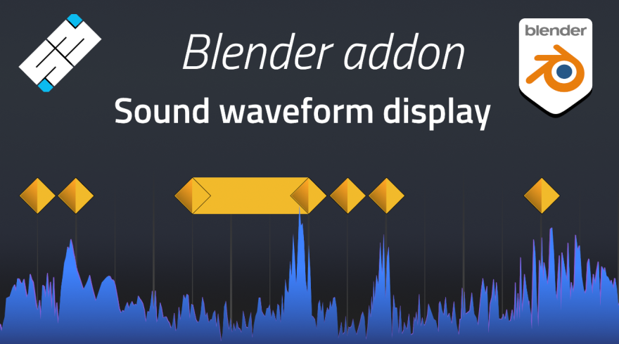 Blender Sound Waveform Display v0.9.2 根据音频波形展示动画插件