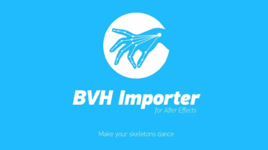 Aescripts BVH Importer for Mac 1.6 动画导入方式AE插件