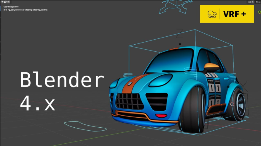 Blender VRF – Vehicle Rig Factory Plus v0.1.2 汽车交通工具绑定插件