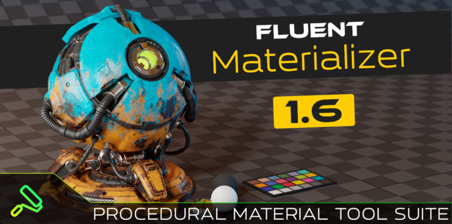 Blender Fluent Materializer v1.5 材质制作烘焙保存插件