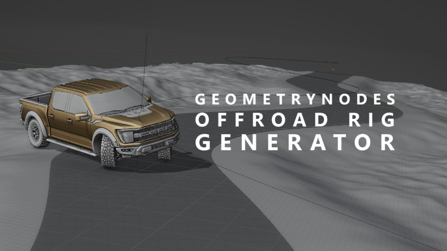 Blender Offroad Rig Generator v04 汽车绑定插件预设