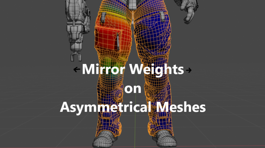 Blender Closest Point Weight Mirror 权重镜像插件