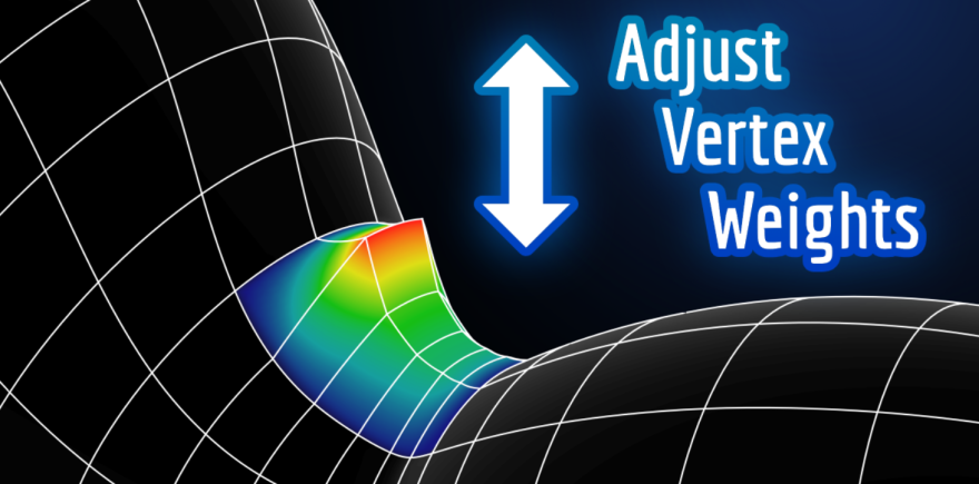 Blender Adjust Vertex Weights v1.4.1 权重调节控制插件