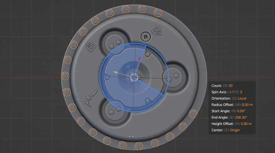 Blender Radial Duplicator v2.2 环状模型复制阵列插件