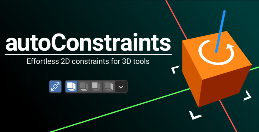 Blender autoConstraints v1.1.0 三维视图操作自动约束插件