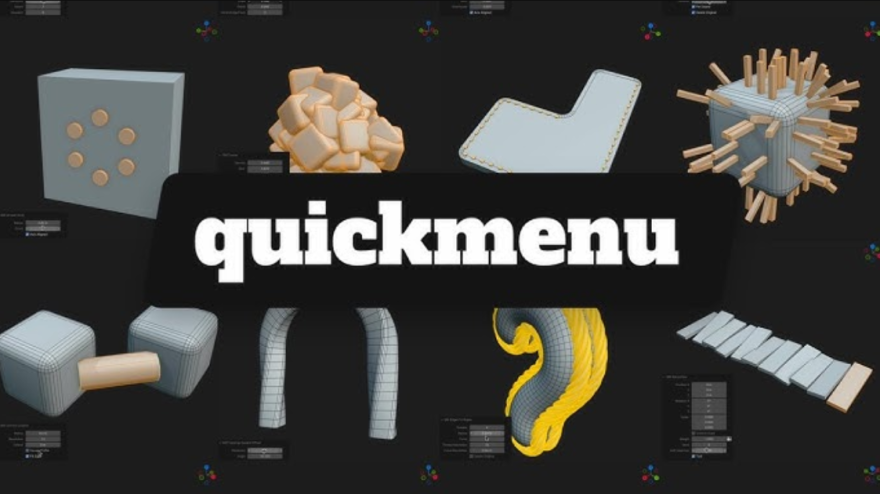 Blender Quick Menu v3.1.4 实用功能菜单化插件